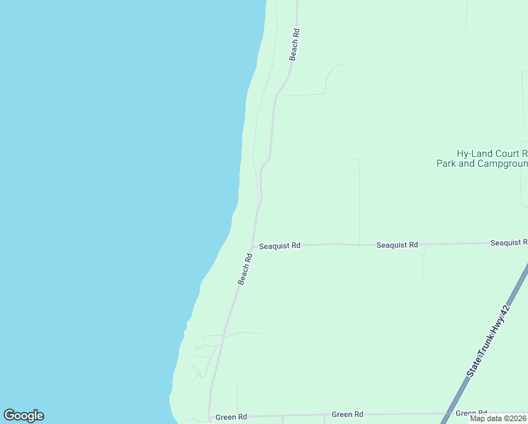 map of restaurants, bars, coffee shops, grocery stores, and more near 11516 Beach Road in Sister Bay