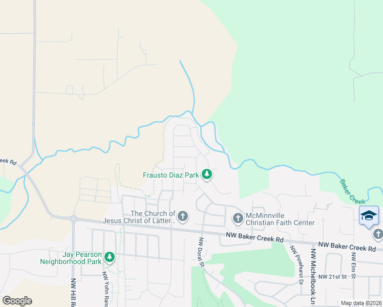 map of restaurants, bars, coffee shops, grocery stores, and more near 2849 Northwest Pinot Noir Drive in McMinnville