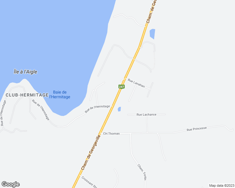 map of restaurants, bars, coffee shops, grocery stores, and more near 1495 Chemin de Georgeville in Magog