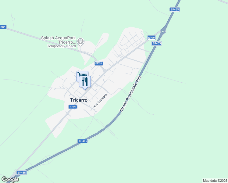 map of restaurants, bars, coffee shops, grocery stores, and more near 8 Via San Giorgio in Tricerro