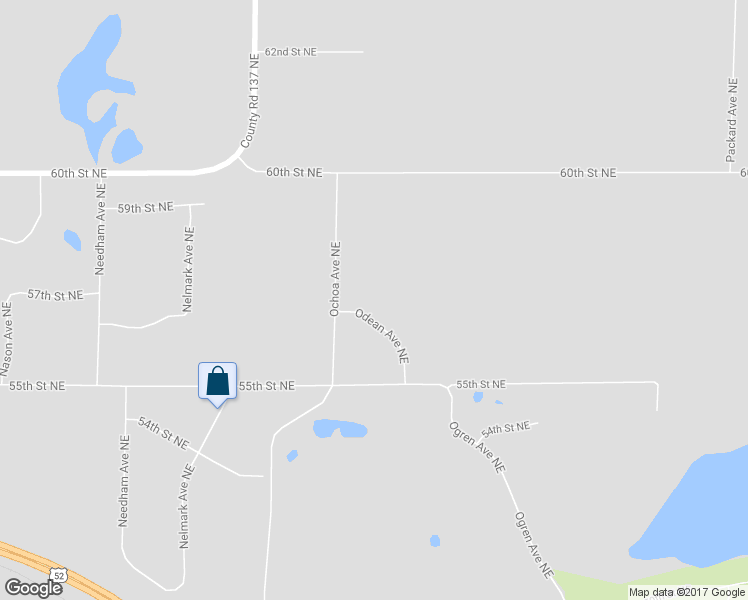 map of restaurants, bars, coffee shops, grocery stores, and more near 5660 Odean Avenue Northeast in Saint Michael