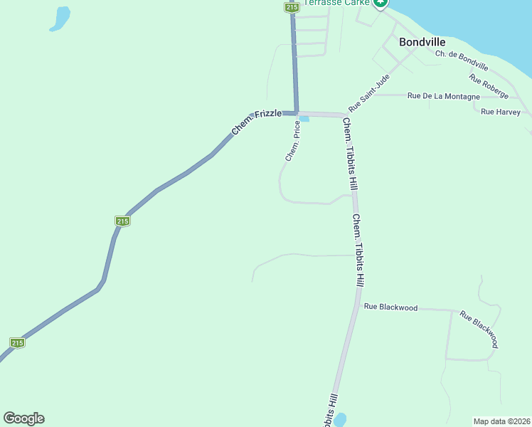 map of restaurants, bars, coffee shops, grocery stores, and more near 19 Chemin Price in Lac-Brome