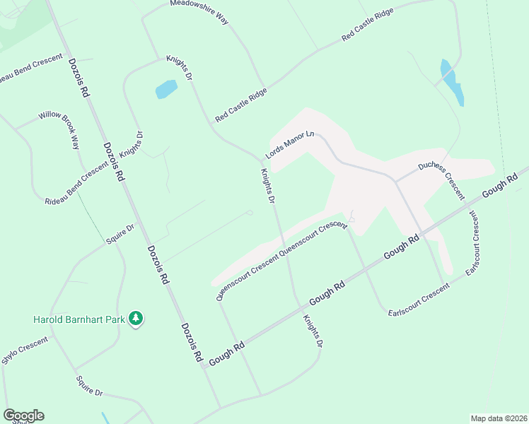 map of restaurants, bars, coffee shops, grocery stores, and more near 5955 Knights Drive in Ottawa