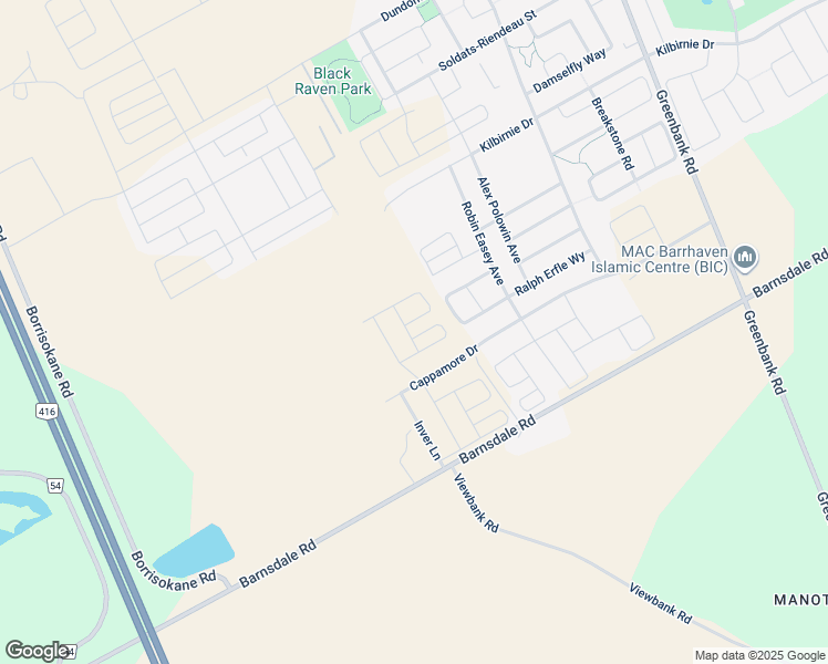 map of restaurants, bars, coffee shops, grocery stores, and more near in Nepean