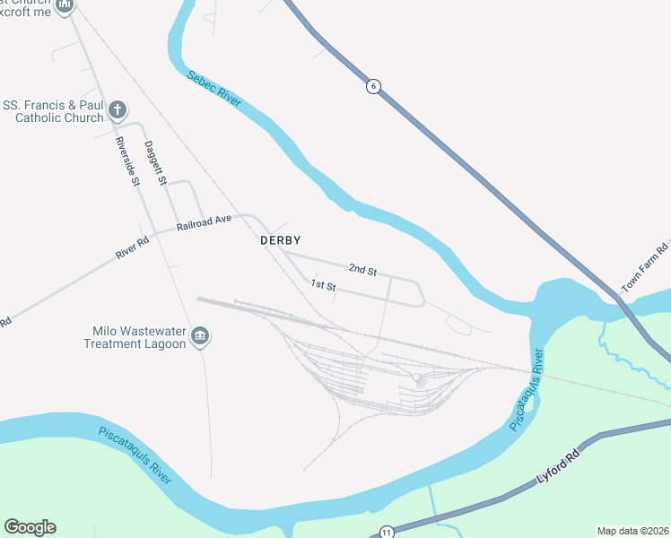 map of restaurants, bars, coffee shops, grocery stores, and more near 30 2nd Street in Milo