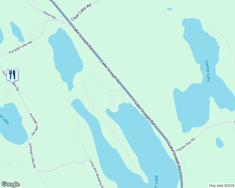 map of restaurants, bars, coffee shops, grocery stores, and more near 7 Silver Point Drive in Parry Sound