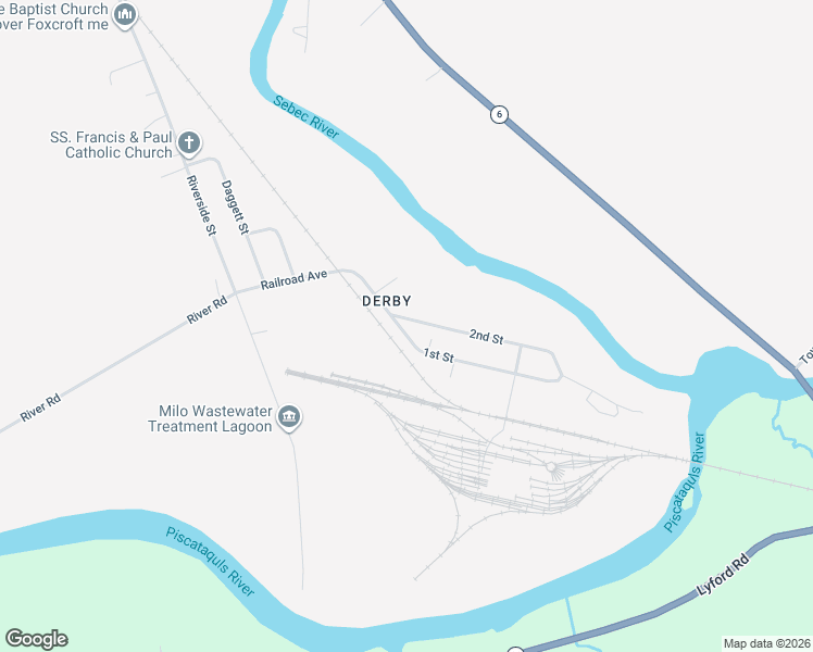 map of restaurants, bars, coffee shops, grocery stores, and more near 44 1st Street in Milo