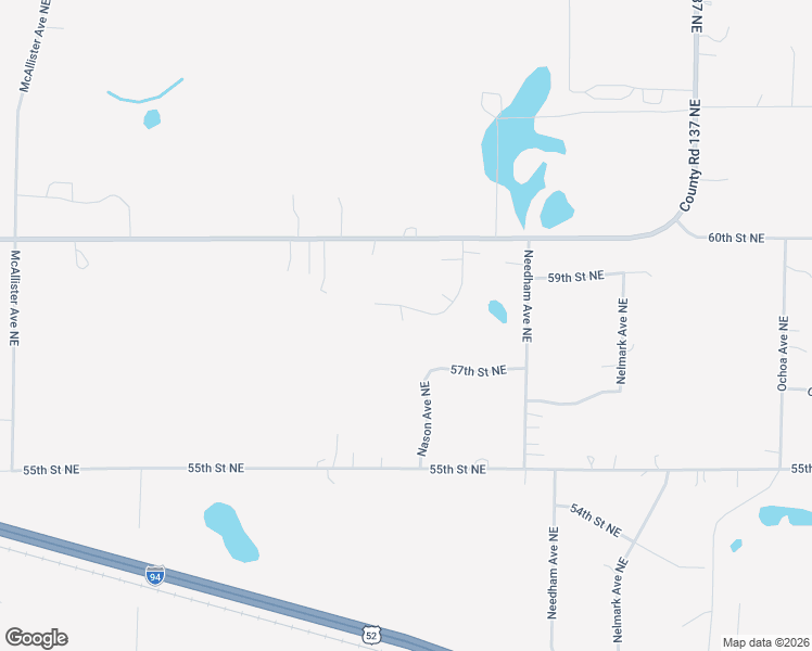 map of restaurants, bars, coffee shops, grocery stores, and more near 5784 Naughtor Avenue Northeast in Saint Michael