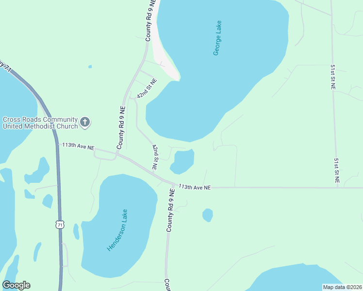 map of restaurants, bars, coffee shops, grocery stores, and more near 4300 114th Avenue Northeast in Spicer