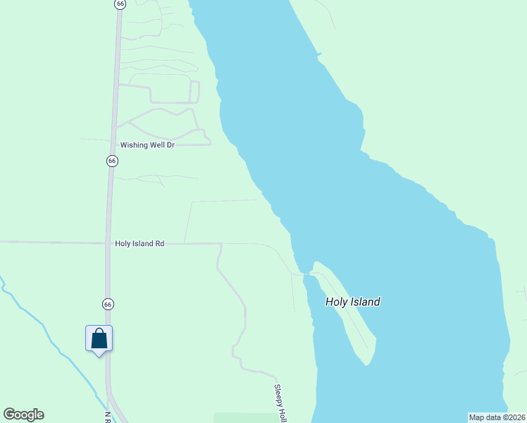 map of restaurants, bars, coffee shops, grocery stores, and more near 9525 Holy Island Road in East Jordan