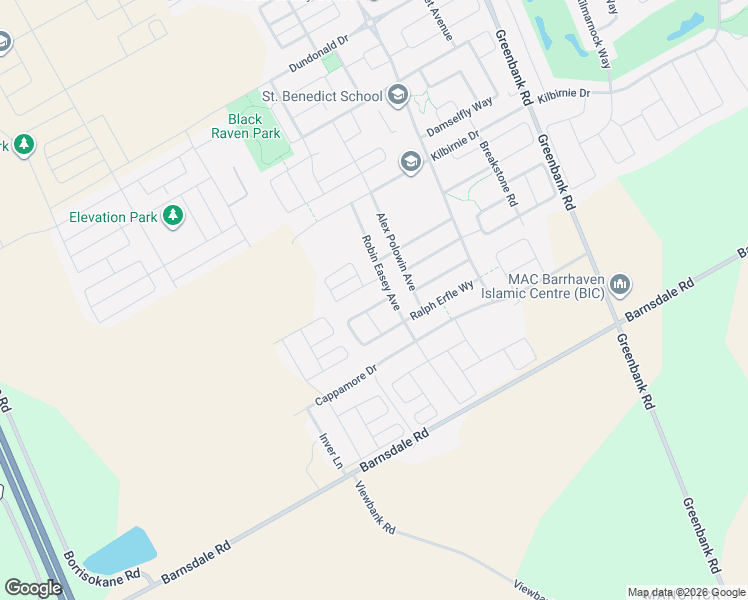map of restaurants, bars, coffee shops, grocery stores, and more near in Nepean