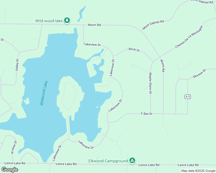 map of restaurants, bars, coffee shops, grocery stores, and more near 15335 Hillmen Court in Wolverine