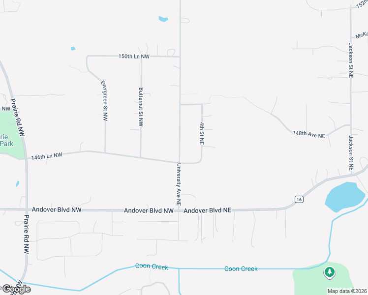 map of restaurants, bars, coffee shops, grocery stores, and more near 14711 University Avenue Northeast in Ham Lake