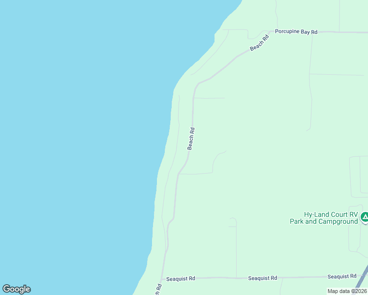 map of restaurants, bars, coffee shops, grocery stores, and more near 11655 Beach Road in Sister Bay