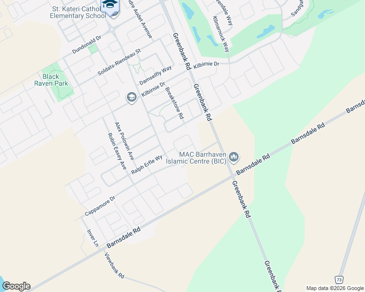 map of restaurants, bars, coffee shops, grocery stores, and more near 17 Fossa Terrace in Ottawa