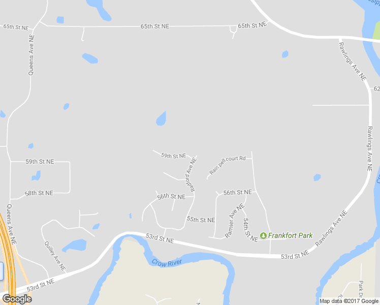 map of restaurants, bars, coffee shops, grocery stores, and more near 17066 59th Street Northeast in Otsego