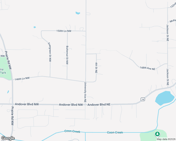map of restaurants, bars, coffee shops, grocery stores, and more near 14711 University Avenue Northeast in Ham Lake