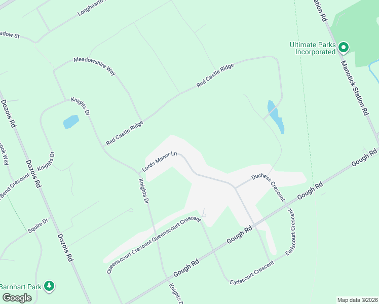map of restaurants, bars, coffee shops, grocery stores, and more near 1535 Lords Manor Lane in Ottawa