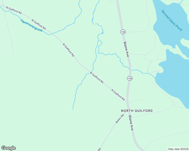map of restaurants, bars, coffee shops, grocery stores, and more near North Guilford Road in Abbot
