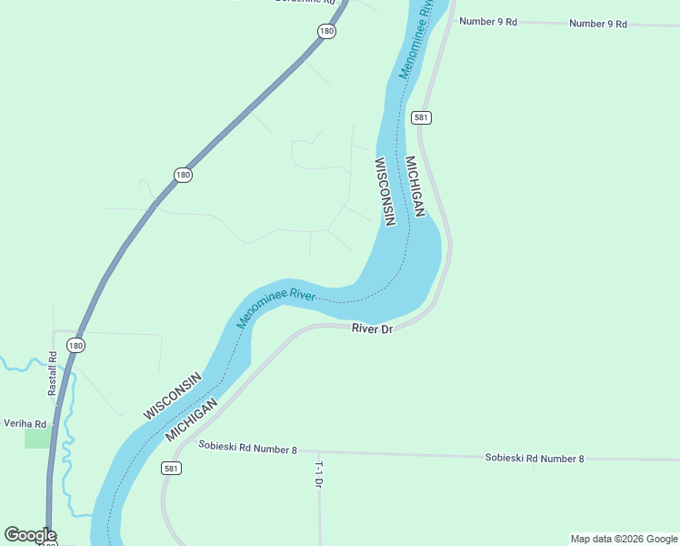 map of restaurants, bars, coffee shops, grocery stores, and more near W2451 Twin Pine Lane in Porterfield