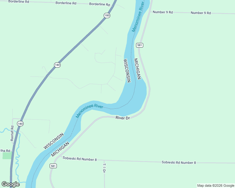 map of restaurants, bars, coffee shops, grocery stores, and more near W2451 Twin Pine Lane in Porterfield
