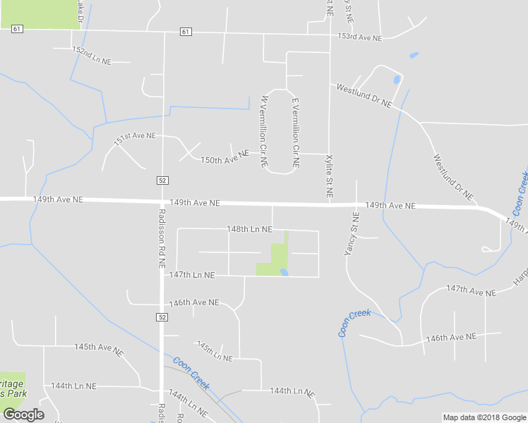 map of restaurants, bars, coffee shops, grocery stores, and more near 2430 149th Avenue Northeast in Ham Lake