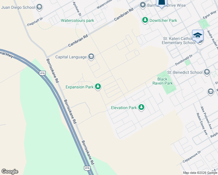 map of restaurants, bars, coffee shops, grocery stores, and more near in Nepean