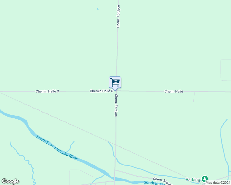 map of restaurants, bars, coffee shops, grocery stores, and more near 396 Chemin Hallé Ouest in Brigham