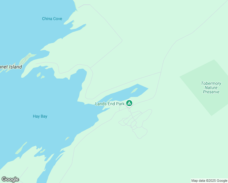map of restaurants, bars, coffee shops, grocery stores, and more near 57 Simpson Avenue in Tobermory