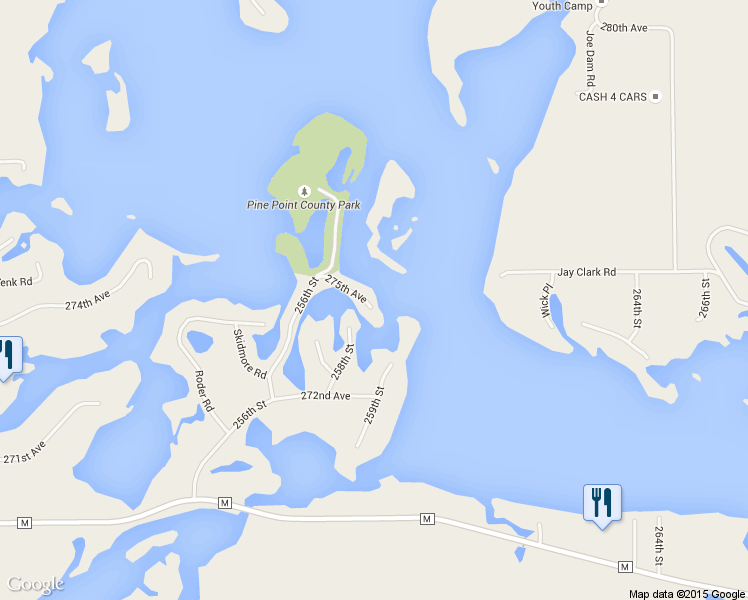 map of restaurants, bars, coffee shops, grocery stores, and more near 25866 275th Avenue in Holcombe