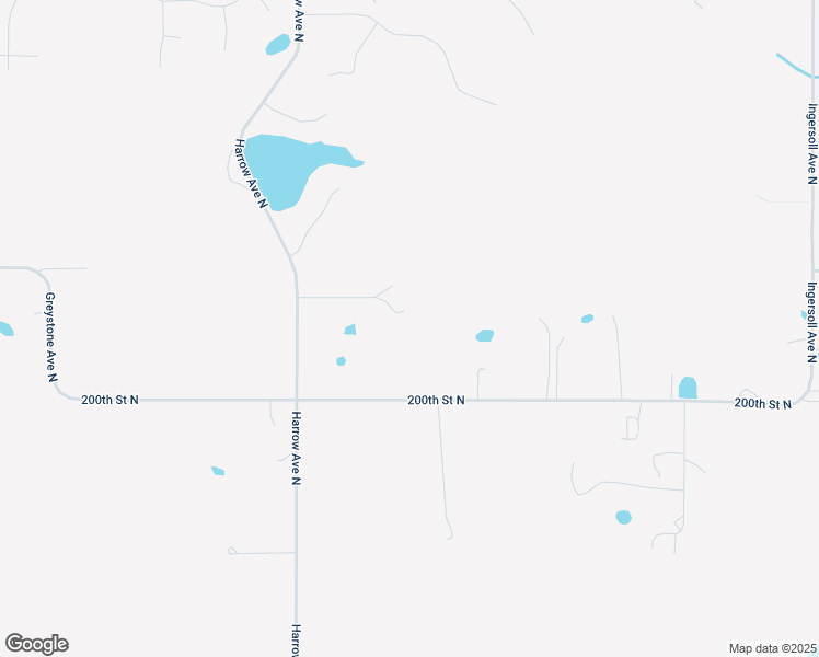 map of restaurants, bars, coffee shops, grocery stores, and more near 20195 Harrow Avenue North in Forest Lake