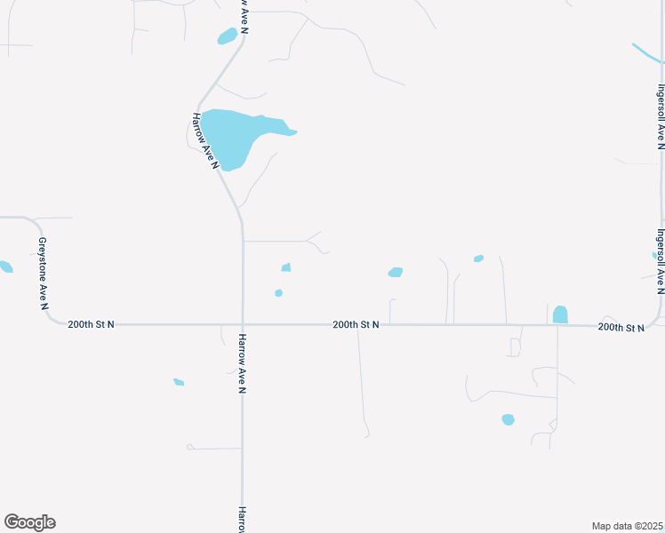 map of restaurants, bars, coffee shops, grocery stores, and more near 20195 Harrow Avenue North in Forest Lake