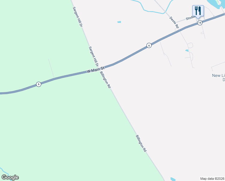 map of restaurants, bars, coffee shops, grocery stores, and more near 38 Billington Road in Milo