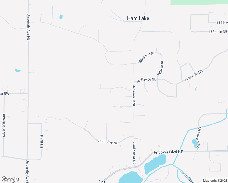 map of restaurants, bars, coffee shops, grocery stores, and more near 14961 Madison Street Northeast in Ham Lake