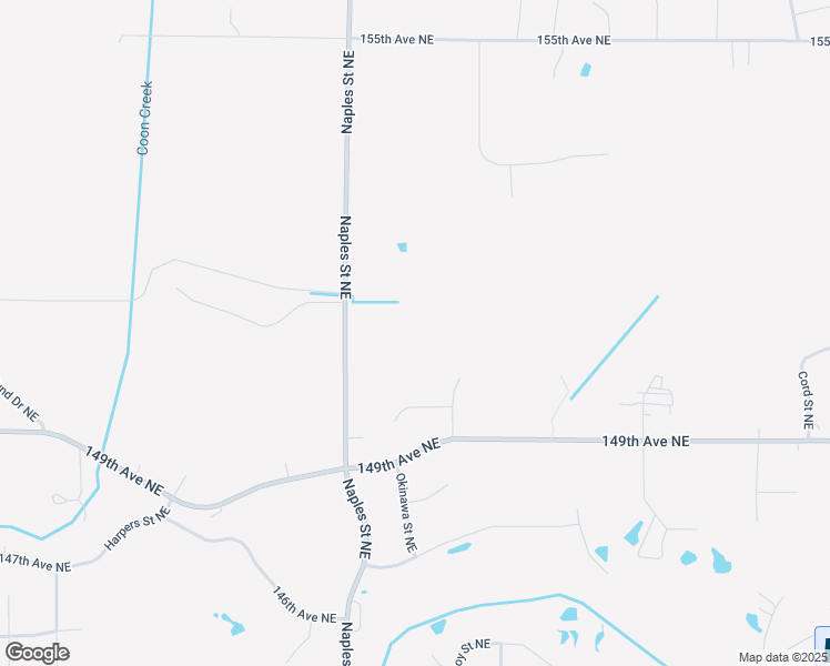 map of restaurants, bars, coffee shops, grocery stores, and more near 15023 Naples Street Northeast in Ham Lake