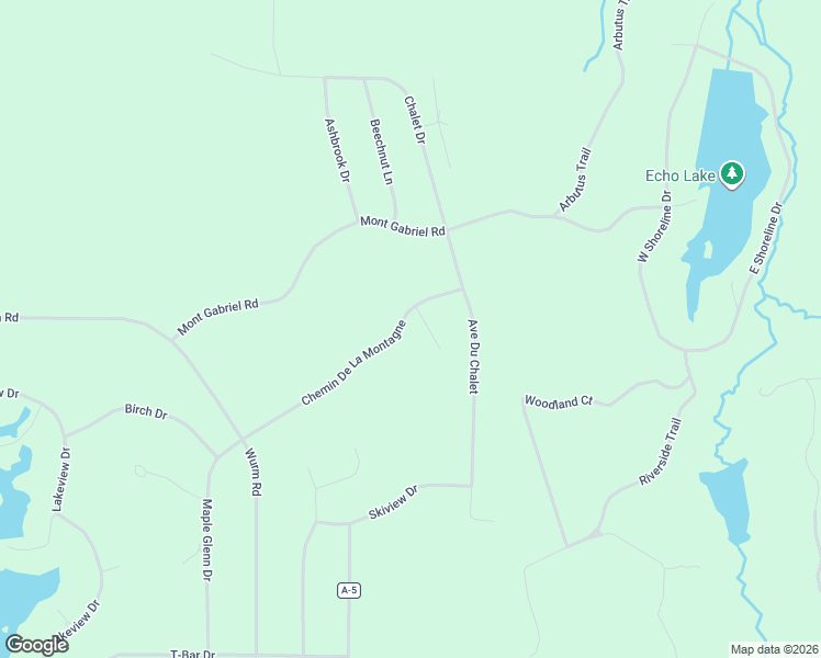 map of restaurants, bars, coffee shops, grocery stores, and more near 2203 Chemin De La Montagne in Wolverine