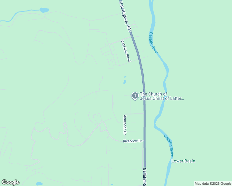 map of restaurants, bars, coffee shops, grocery stores, and more near 2619-2629 Cummings Lane in Gallatin Gateway