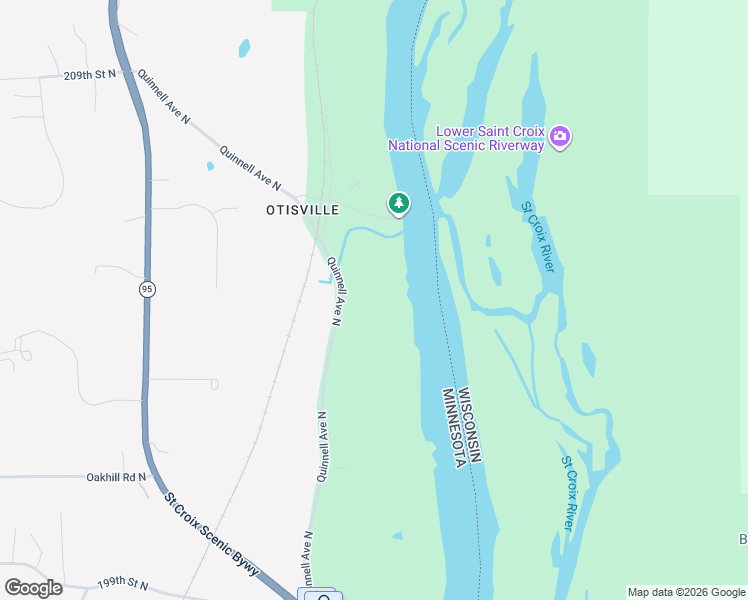 map of restaurants, bars, coffee shops, grocery stores, and more near 20299 Quinnell Avenue North in Scandia