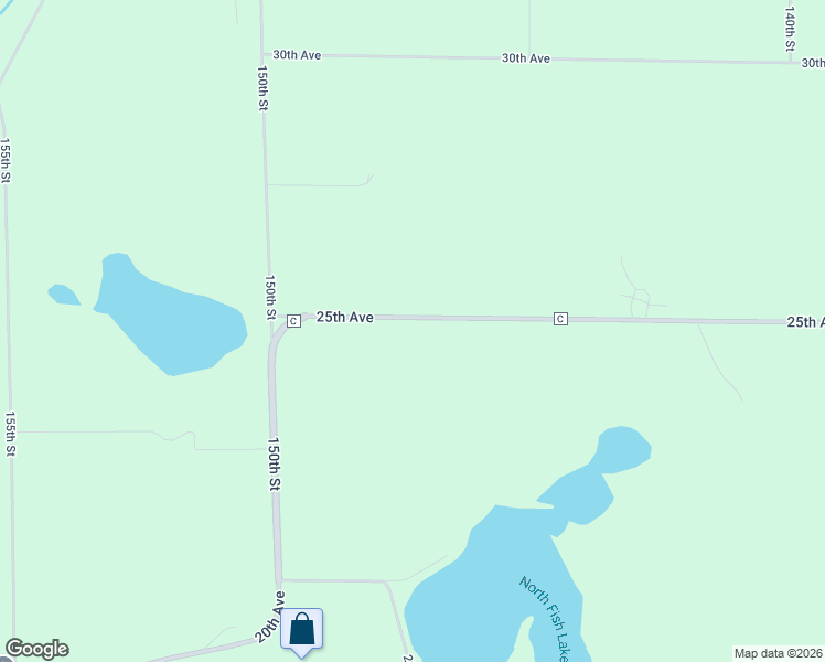 map of restaurants, bars, coffee shops, grocery stores, and more near 1474 25th Avenue in Amery