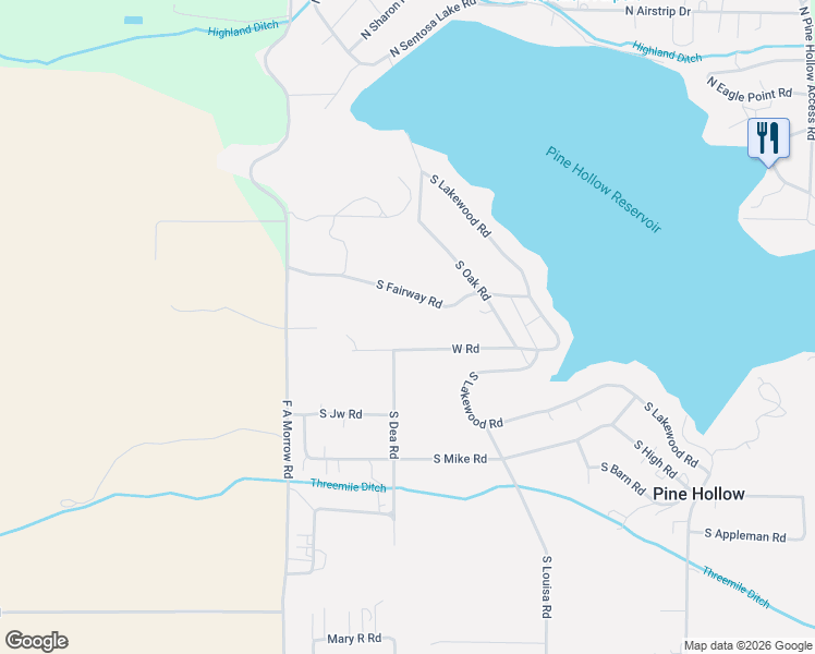 map of restaurants, bars, coffee shops, grocery stores, and more near 271 South Fairway Road in Tygh Valley