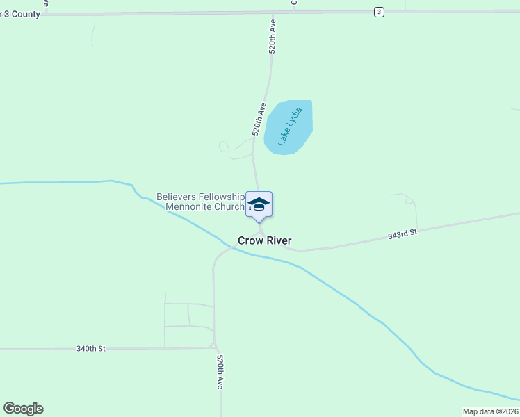 map of restaurants, bars, coffee shops, grocery stores, and more near 34440-34614 520th Avenue in Grove City