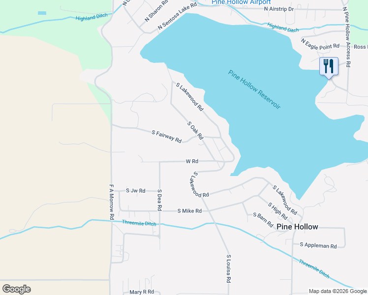 map of restaurants, bars, coffee shops, grocery stores, and more near 271 South Fairway Road in Tygh Valley