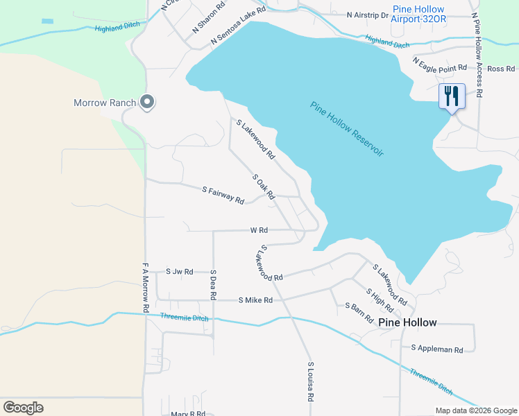 map of restaurants, bars, coffee shops, grocery stores, and more near 224 South Oak Road in Tygh Valley