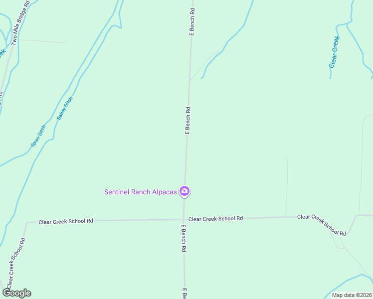 map of restaurants, bars, coffee shops, grocery stores, and more near 330 East Bench Road in Roberts