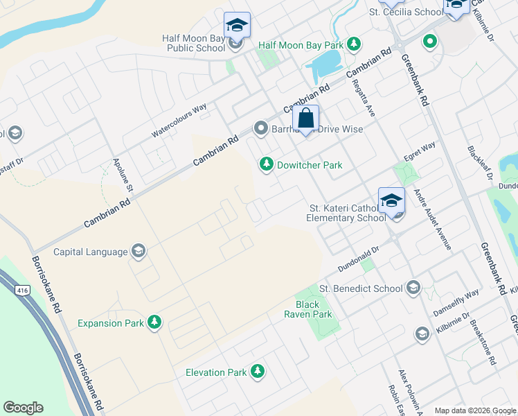 map of restaurants, bars, coffee shops, grocery stores, and more near in Ottawa