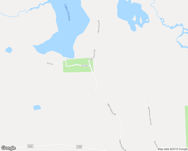 map of restaurants, bars, coffee shops, grocery stores, and more near Lake Emma Road in Presque Isle County