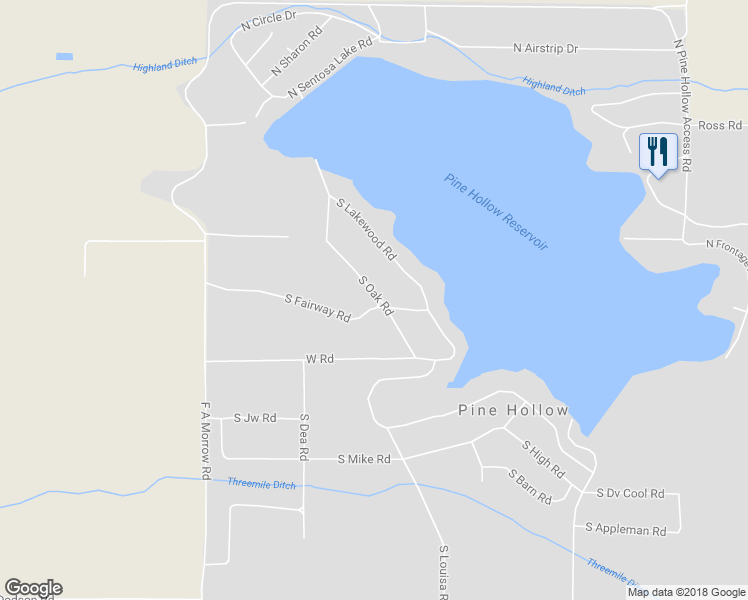 map of restaurants, bars, coffee shops, grocery stores, and more near 224 South Oak Road in Tygh Valley