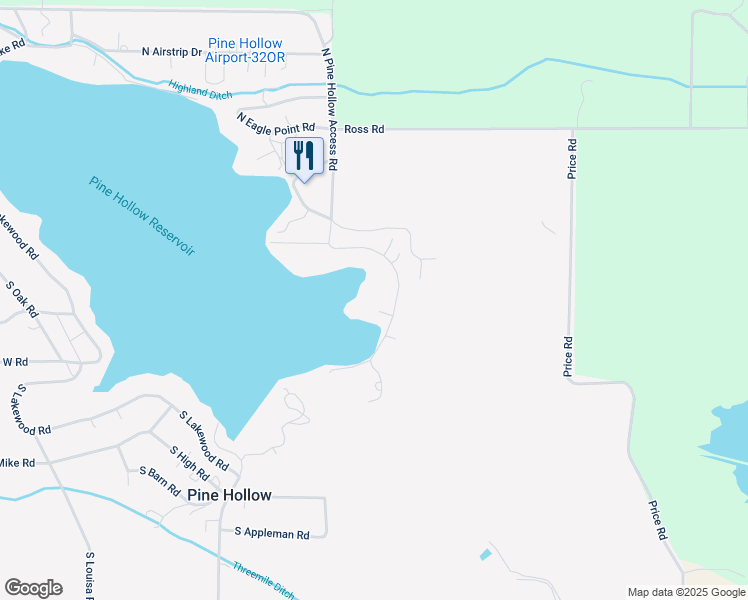 map of restaurants, bars, coffee shops, grocery stores, and more near 6 North Frontage Road in Tygh Valley