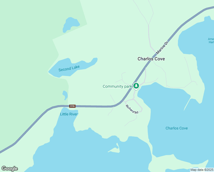 map of restaurants, bars, coffee shops, grocery stores, and more near 25 North Road in Guysborough