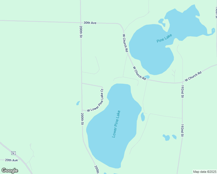 map of restaurants, bars, coffee shops, grocery stores, and more near 248 West Lower Pine Lake Court in Star Prairie